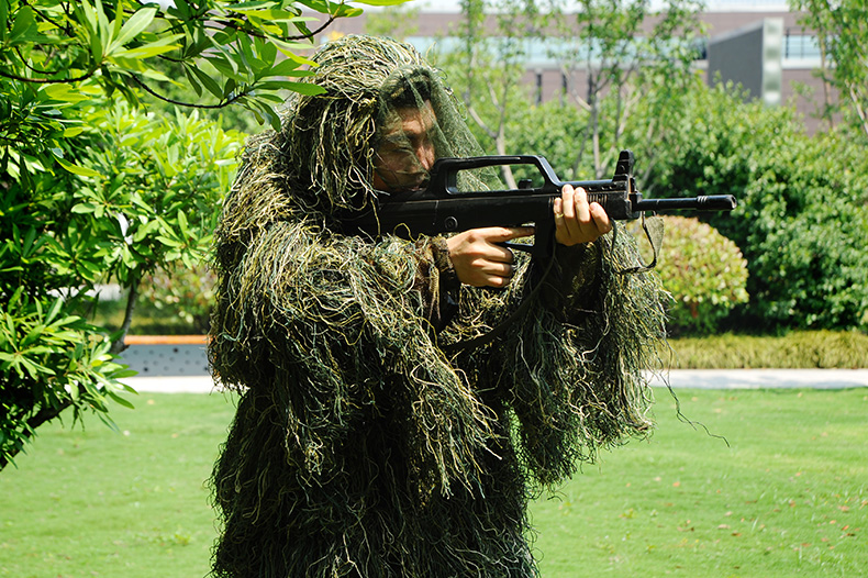 叢林毛絲兩件套偽裝服